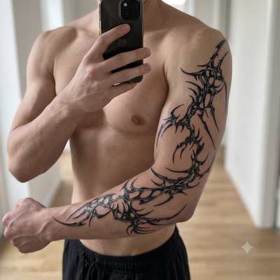 Cyber Spine Tattoo