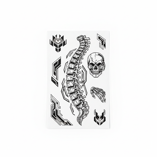 Cyber Spine Tattoo product photo