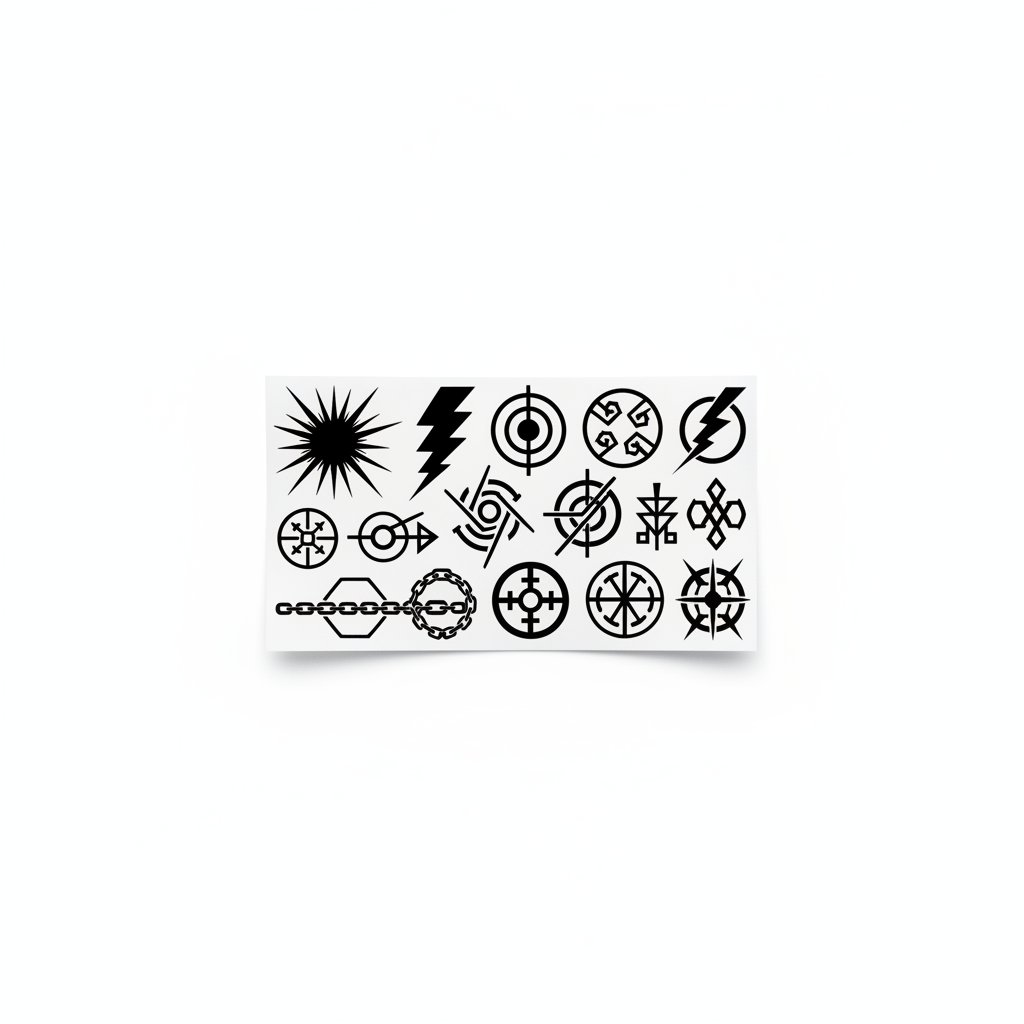 Hunter x Hunter Signature Symbols tattoo product photo